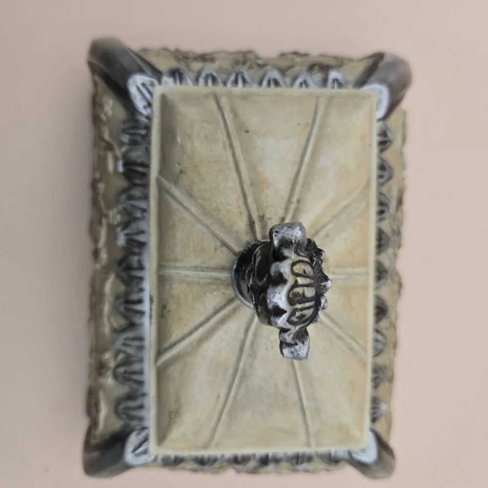 Vintage Trinket Box Lid And Handle Creative Home Accents Old‎ World